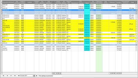 Manager Importu - Plan dostaw